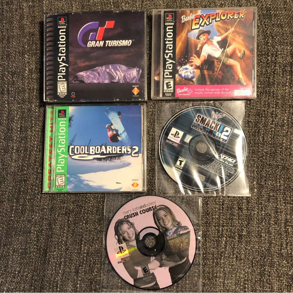 Playstation 1 Lot of 5 Games As-Is‎ Read Description! Original Sony PS1